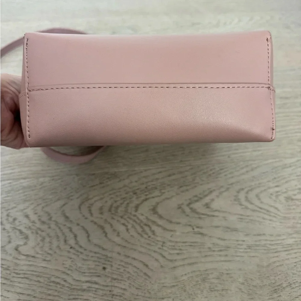 SAMARA vegan leather medium crossbody/shoulder bag color- peony
